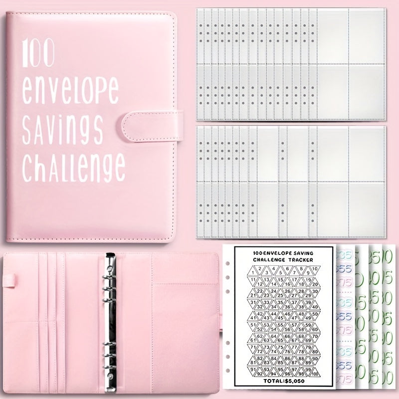 Feifeitech™ 100 Envelope Challenge Binder for Easy Saving-‼️low-priced promotion