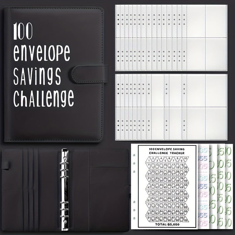 Feifeitech™ 100 Envelope Challenge Binder for Easy Saving-‼️low-priced promotion