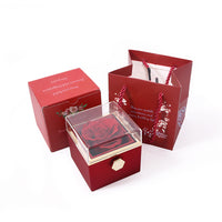 Feifeitech™ Preserved Flower Rotating Surprise Gift Box