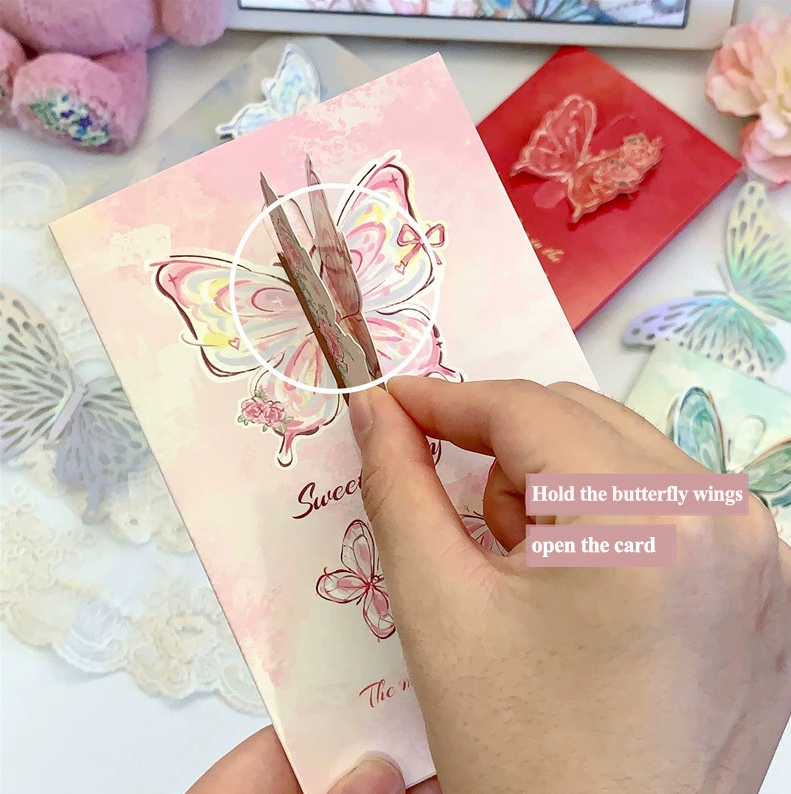 Feifeitech™ 3D Butterfly Greeting Card