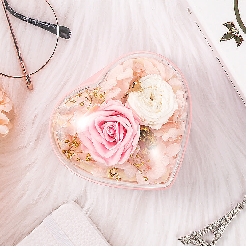 Feifeitech™ Heart Forever Flower Gift Box