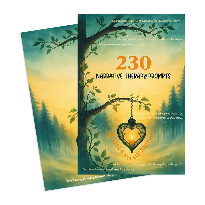 Guided Journal with 230 Narrative-Therapy Prompts for Self-Discovery Emotional Healing and Life Reflection