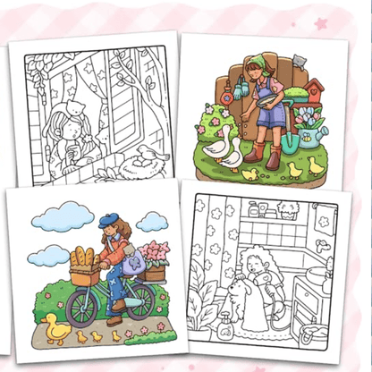 EmmaScribe 100 Envelope Challenge Binder for Easy Saving - ‼️low - priced promotion Coloring Book for Adults and Kids【🎉Easter Sizzle】 - EmmaScribe