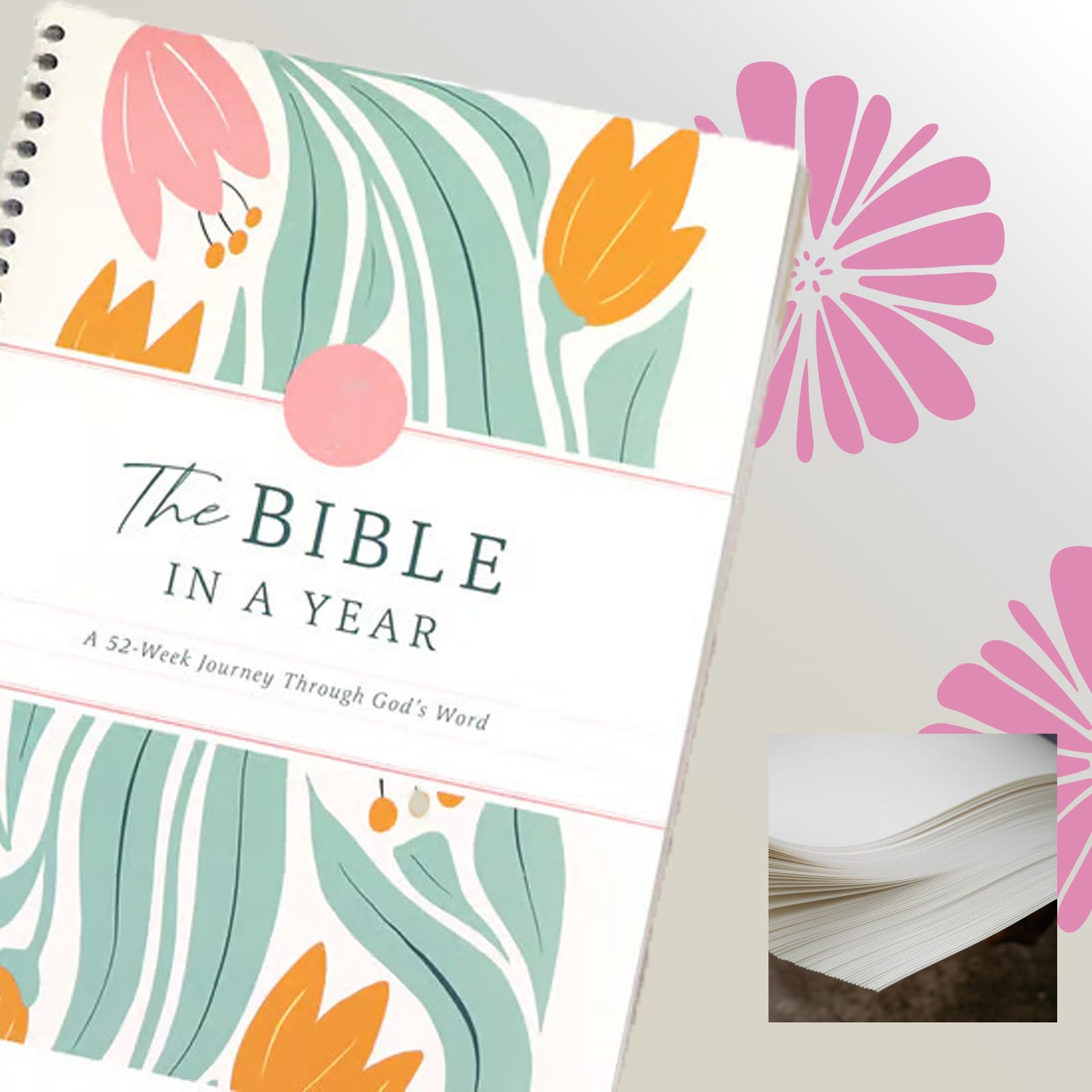 EmmaScribe 2025NEW The Bible In A Year A 52 - Week Bible Study For Women Spiral - EmmaScribe
