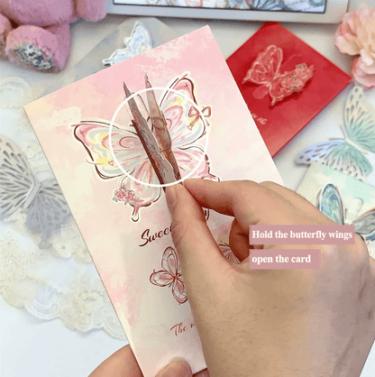 EmmaScribe 3D Butterfly Greeting Card - EmmaScribe