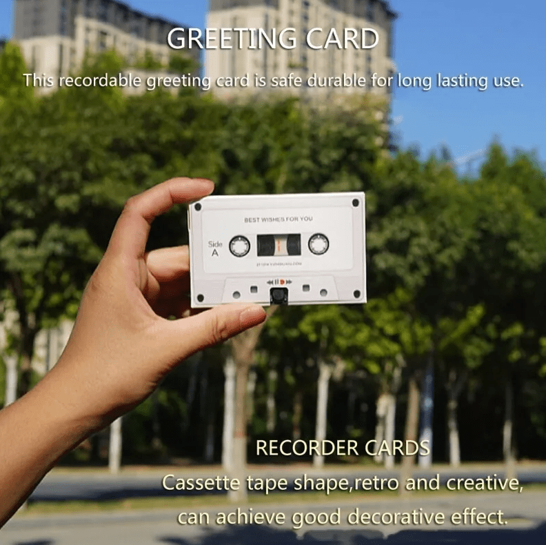 EmmaScribe Greeting Card with Recordable Recorder 60 Seconds - EmmaScribe