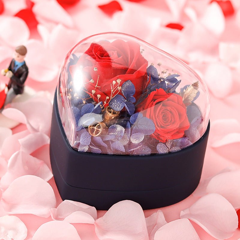 EmmaScribe Heart Forever Flower Gift Box - EmmaScribe