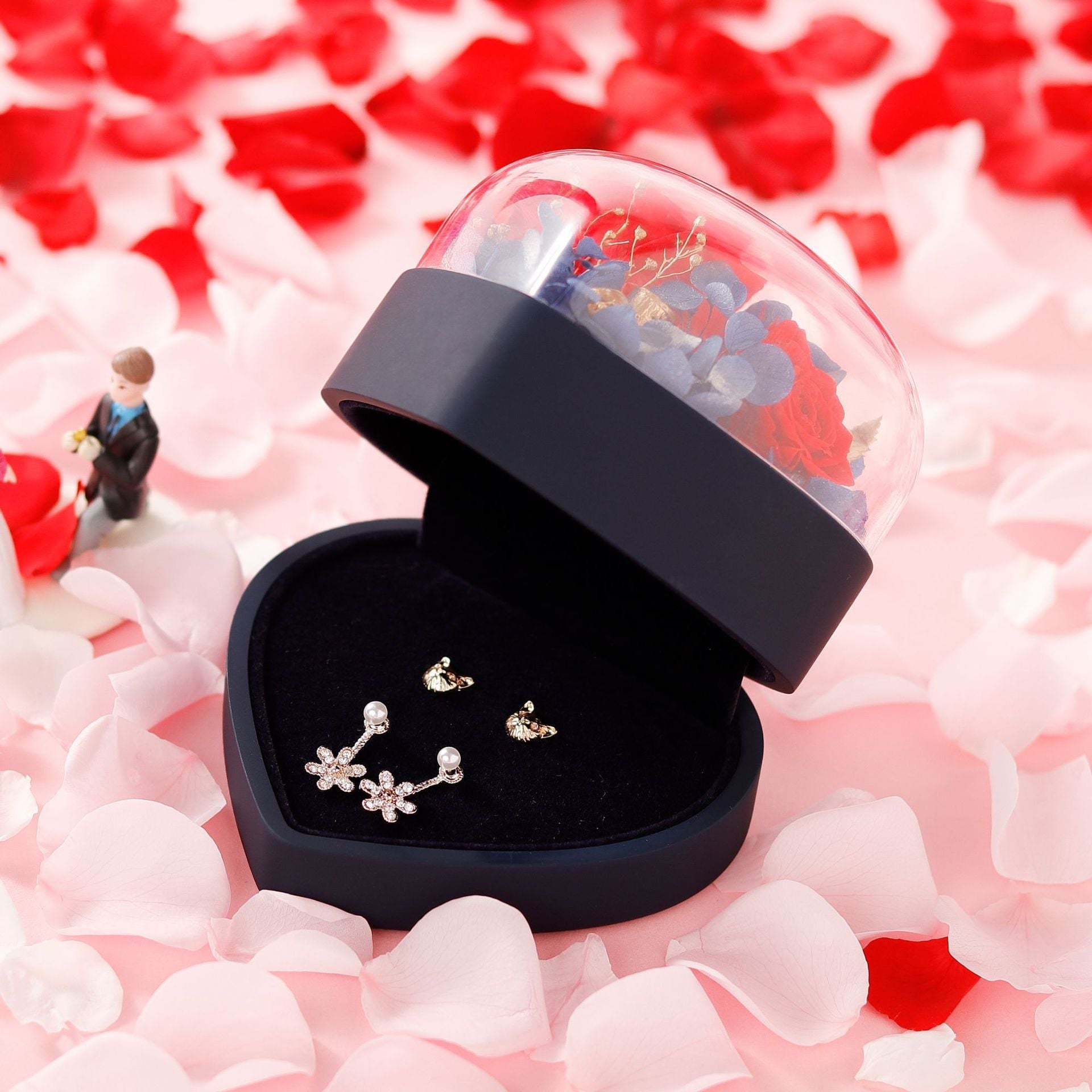 EmmaScribe Heart Forever Flower Gift Box - EmmaScribe