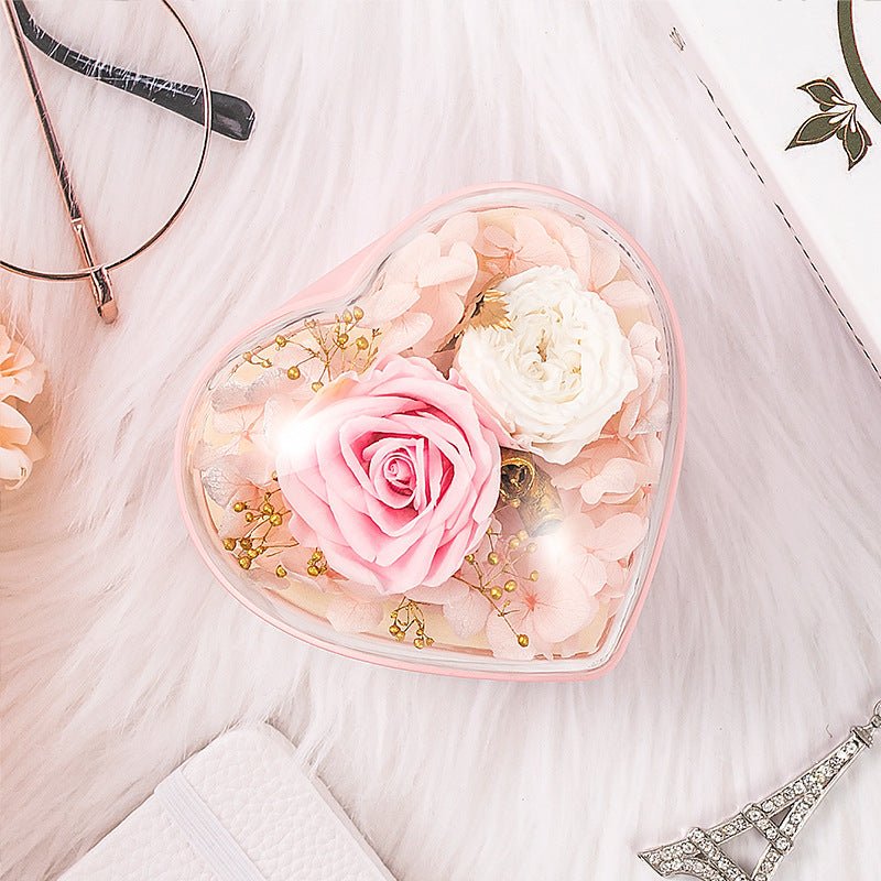 EmmaScribe Heart Forever Flower Gift Box - EmmaScribe