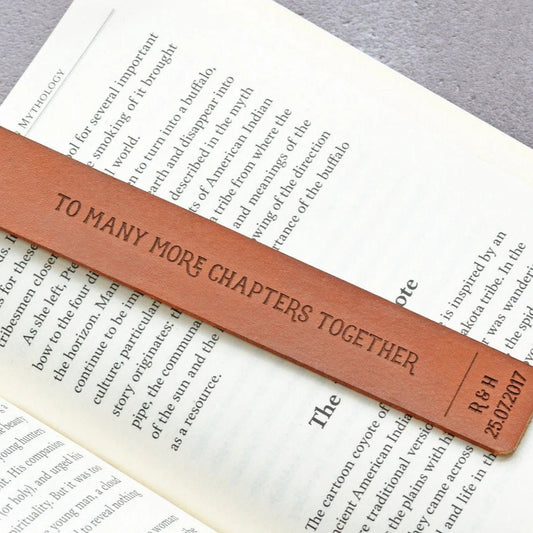 EmmaScribe Personalised Leather Bookmark - EmmaScribe