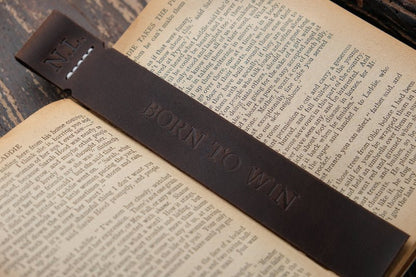 EmmaScribe Personalized Leather Bookmark - EmmaScribe