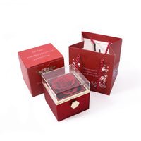 EmmaScribe Preserved Flower Rotating Surprise Gift Box - EmmaScribe
