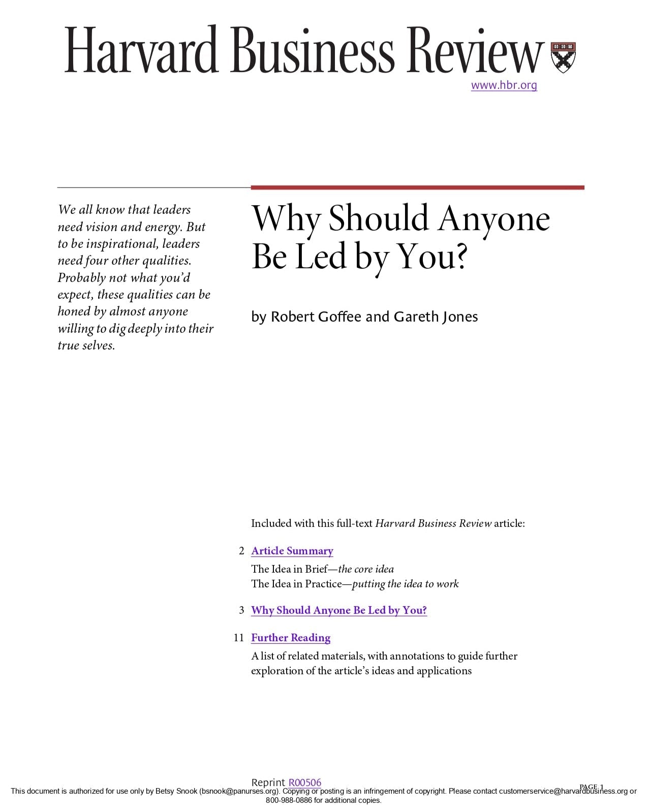 Emmascribe™ Why Should Anyone Be Led by You? - EmmaScribe
