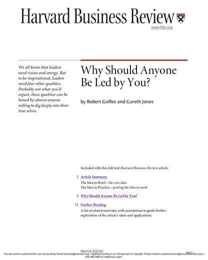 Emmascribe™ Why Should Anyone Be Led by You? - EmmaScribe