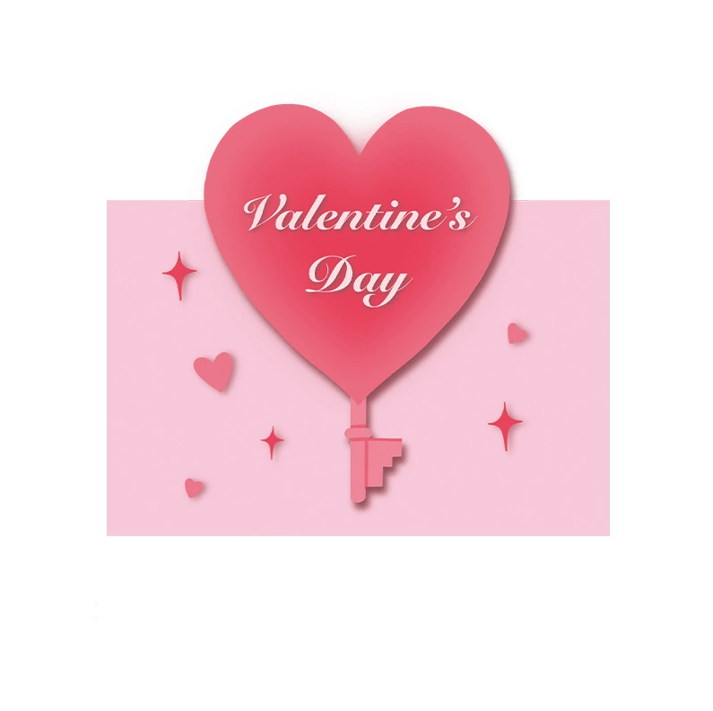 Feifeitech™ Valentine‘’s day heart Greeting Card - EmmaScribe
